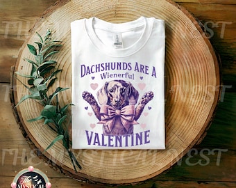 Dachshund Valentine PNG, Dachshunds Are A Wienerful, Dachshund PNG, Weiner Dog PNG, Dachshund Clipart, Digital Download