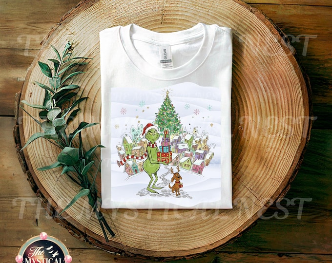 Grinch & Max Whoville Christmas Illustration (Digital Download)