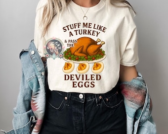 Funny Thanksgiving Turkey Deviled Eggs PNG, Food Clipart (Digital Download)