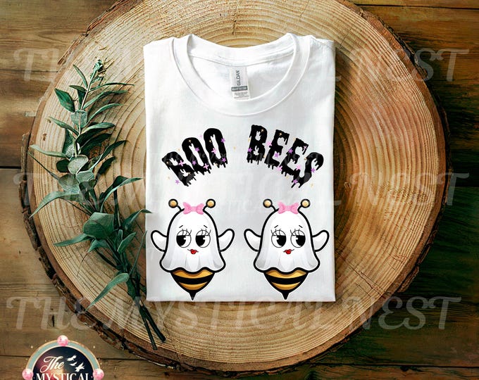 Boo Bees Halloween PNG, Halloween PNG, Cute Halloween Graphics, Digital Download, Printable Design, Halloween Clipart,
