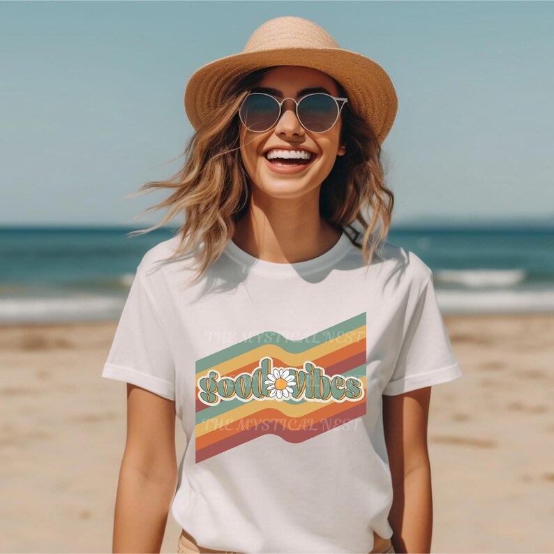 Good Vibes and Retro Vibes PNG Instant Download by the mystical nest