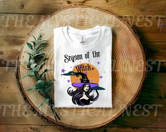 Season of the Witch PNG, Halloween Clipart, Digital Download, Halloween Sublimation, Witchy Vibes, Spooky Season