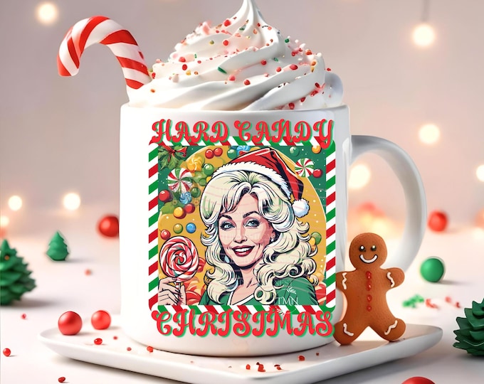 Retro Christmas Candy PNG – Vintage Holiday Clipart (Digital Download)