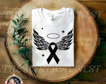Black Ribbon PNG Sublimation, Remembrance Symbol Art, Mourning Design, Memorial Digital, DIY Clipart, Crafting Print, Mourning Digital Art