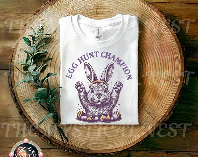 Easter Egg Hunt Champion PNG, Easter Sublimation, Cute Bunny, Easter Egg Graphic, Bunny PNG, Digital Download