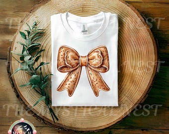 Christmas Coquette Iced Cookie PNG, Sublimation Design, Christmas PNG, Bow Clipart, Digital Download, Christmas Bow PNG, Christmas Shirts