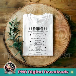 Praktische Magie PNG: Immer verschüttetes Salz werfen, Midnight Margaritas, Witchy Sublimation, Zauberspruch Png, (Digitaler Download)