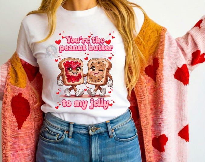 Funny Valentine PNG, Peanut Butter Jelly Design (Digital Download)