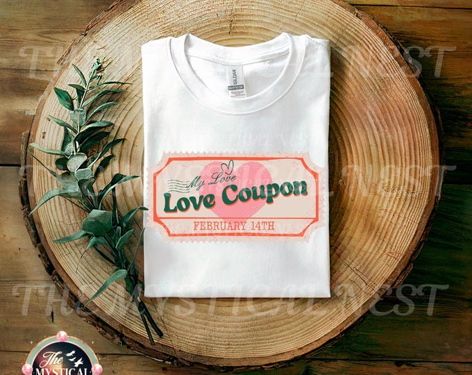Valentine's Day Love Coupon PNG, Romantic Gift (Digital Download)