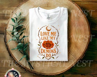 Gothic Valentine PNG: Dark Romance, Orange Rose Clipart (Digital Download)