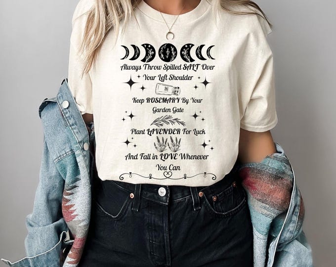 Practical Magic PNG: Always Throw Spilled Salt, Midnight Margaritas, Witchy Sublimation, Magic Spell Png, (Digital Download)