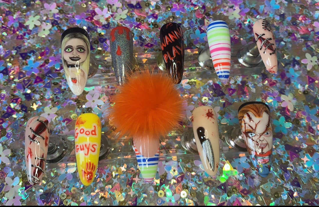 Chucky Nails - Etsy