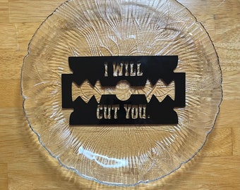 Upcycled glass plate