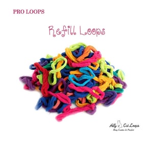 10" Pro Cotton Potholder Loops set of 27 for Pro Friendly Loom in 27 individual colors