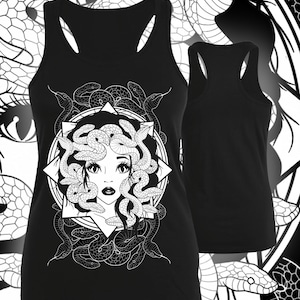 Medusa - alternative gothic vest - tank top - The Hex Coven