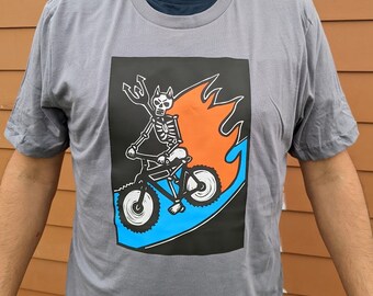 Day of the Dead Bicycle T-shirt GRATIS VERZENDING