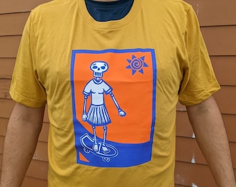 Day of the Dead Skate-T-shirt GRATIS VERZENDING