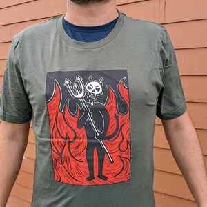 Day of the Dead Devil T-shirt FREE SHIPPING