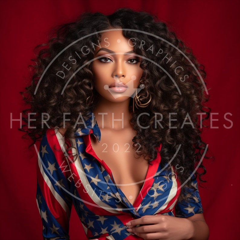 15 Custom Stock AI Baddie Model Photos for Memorial Day and Etsy