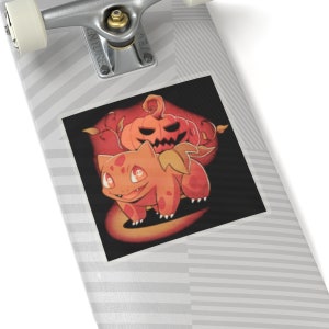 Halloween Pumpkin Jack-O-Lantern Bulba Sticker Decal (Vinyl)