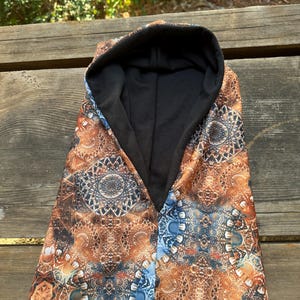 Organic Cotton Festival Hood | Fractal