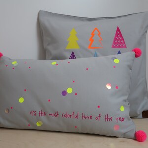 Christmas pillow neon pillowcase