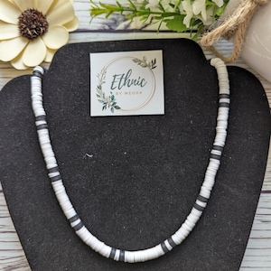 Surfer necklace, Choker necklace, Men Beach necklace, White choker necklace, Beach necklaces