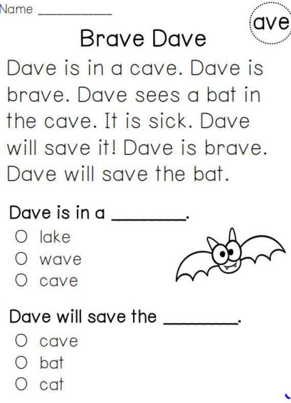 kindergarten at home reading worksheets simple comprehension etsy