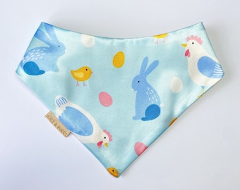 BE HOPPY | pet bandana personalised dog bandana cat bandana snap on personalised gift for dog mum accessories easter scrunchie bunny rabbit