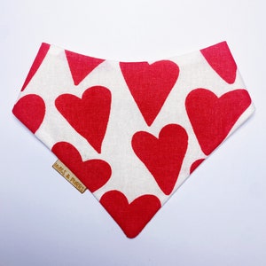 LOVEY DOVEY | pet bandana personalised dog bandana personalised cat bandana snap on personalised gift for dog mum accessories scrunchie