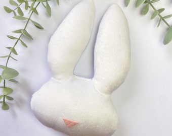 BUNNY RABBIT TOY | pet enrichment toy for cat toy for dog toy organic catnip toy with squeaker toy easter gift for dog mum cute photo prop