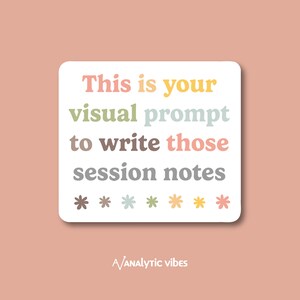 Session Notes | 3" Vinyl Sticker | Waterproof | ABA