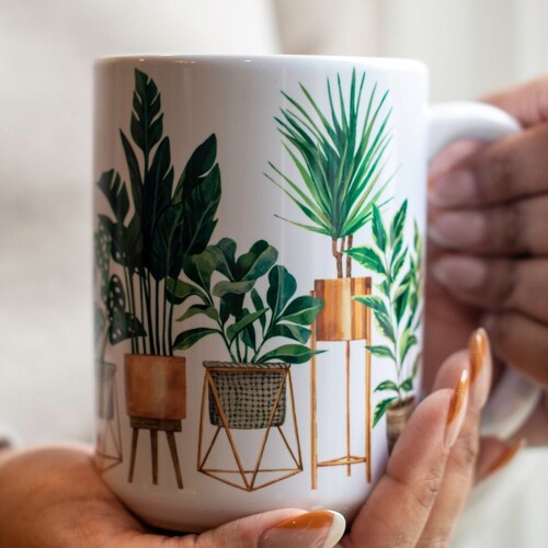 Plant Lover Mug Plant Mug House Plants Coffee Mug 15 Oz. Etsy