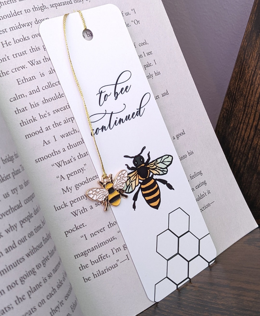 Bee Bookmark to Bee Continued Bookmark Bookmark Bookmark Pun Cute
