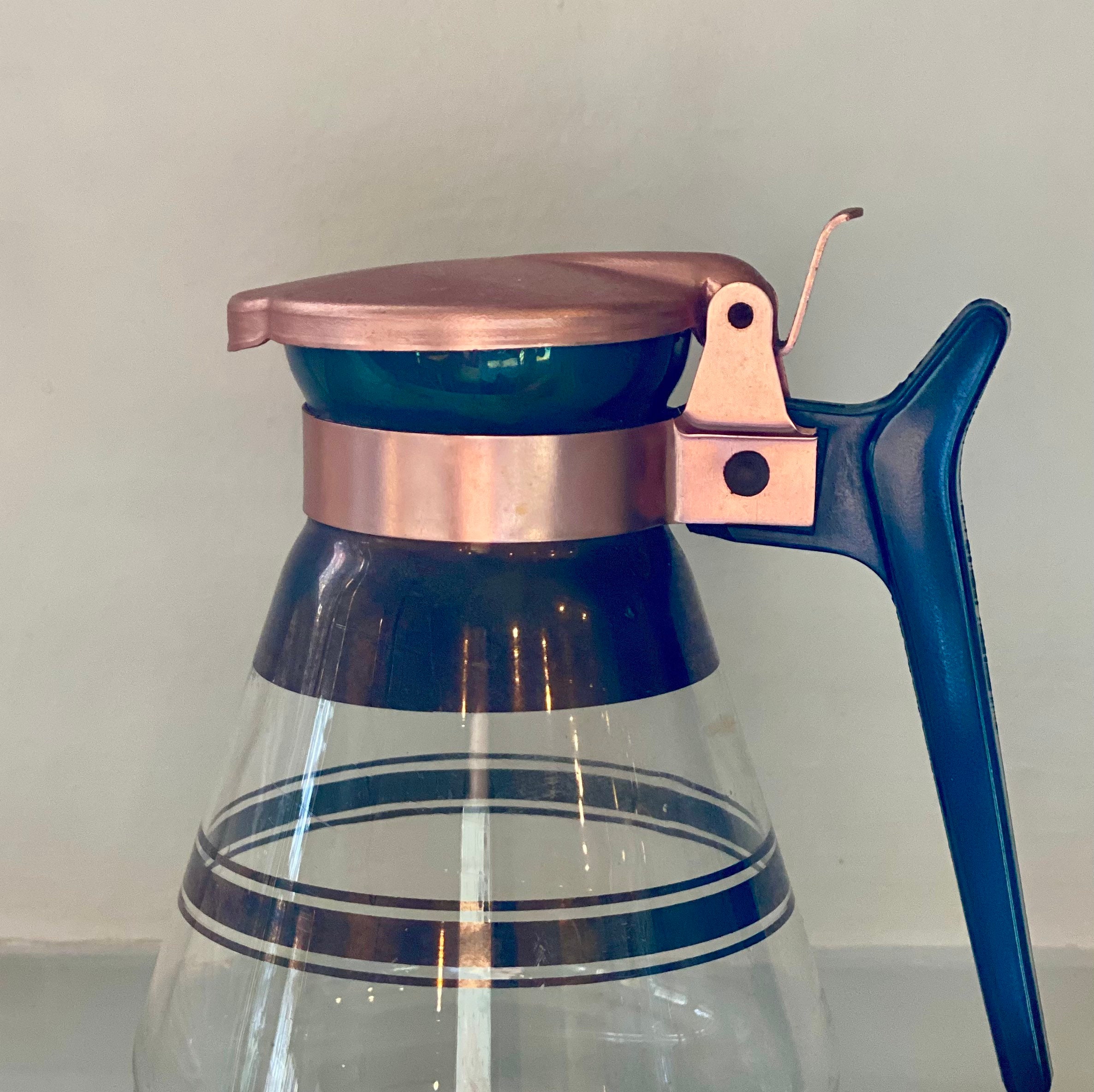 Vintage Mini Coffee Carafe Syrup Carafe Mid-century Copper - Etsy