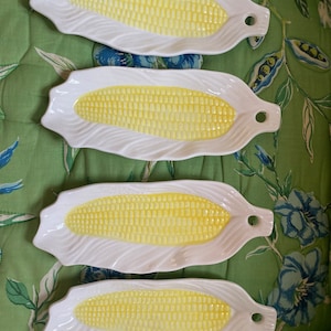 Vintage Hoffritz Ceramic Corn Dishes - Set of 4