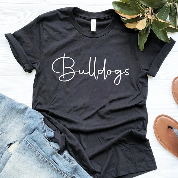 Bulldogs Mascot Graphic Shirt, Bulldogs Shirt For Women and Men, Bulldogs Fan Shirt, Sports Shirt, Animals Tee, Gift For Men and Women