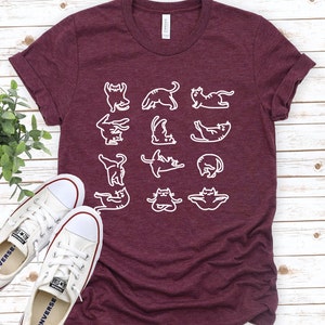 Aerobic Cats, Cat Workout Shirt, Funny Cat T-Shirt, MEOWT Workout Tops, Gym Top with Cats, Cats in Gym, Cats Gym Shirts, Cats Exercising