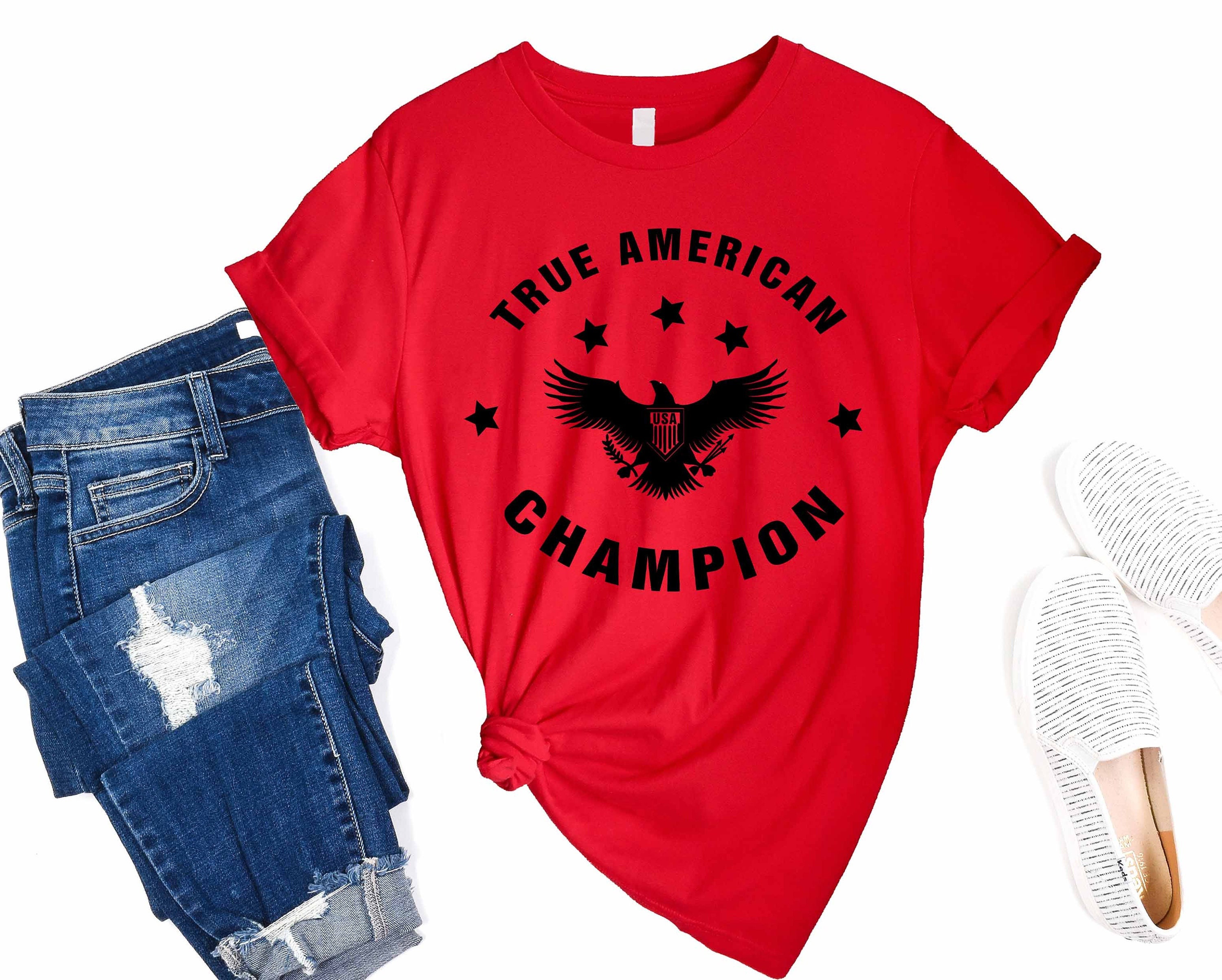 True American Shirt Usa Eagle Shirt Tv Show Shirt Champion - Etsy