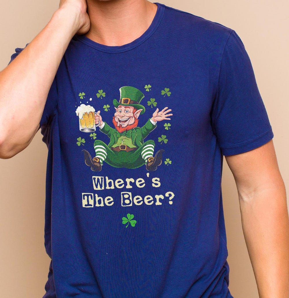 Where'S The Beer? Shirt, Saint Patrick'S Shirt, Shamrock Shirt, Irish Shirt, Parade Shirt, Unisex Shirt, Lucky Shirt, Gift For Her Yourtshirtman