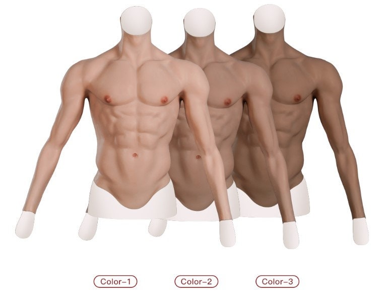 Awakenedyou Silicone Muscle Shirt With Full Arms Silicone Prosthetics for  Cosplay, Men & Transgender FTM, Drag Kings and Crossdressers -   Singapore