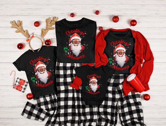 Black Santa Christmas T-shirt, Boxing Week Sale 