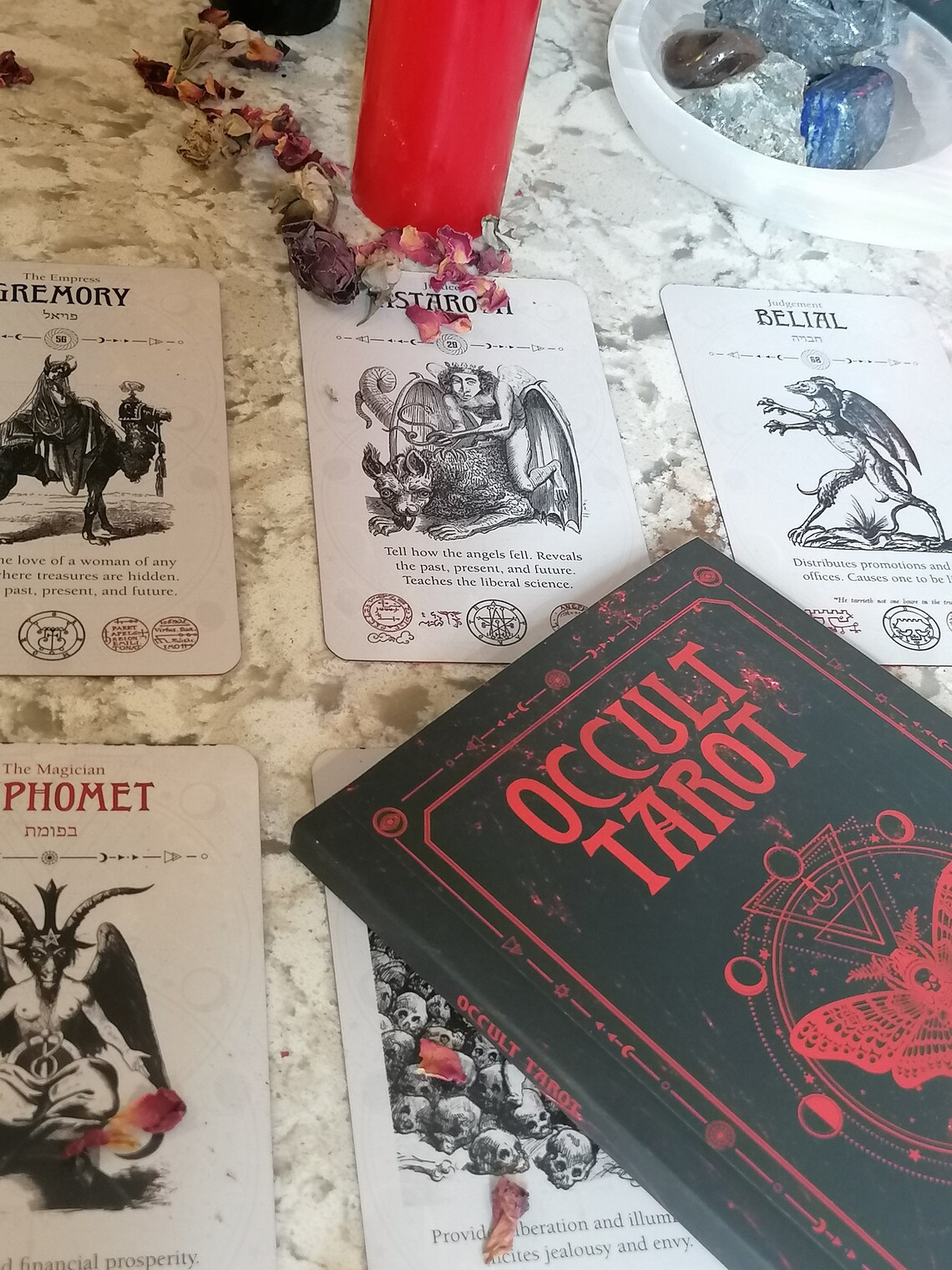 Occult Tarot Deck Demon Tarot Deck Demon Tarot Deck for Etsy
