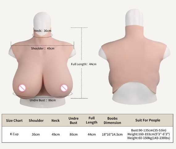 Silicone Sleeveless Breast Shirt / Breast Plate (Color: Ivory)