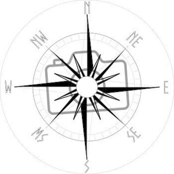 Compass Rose SVG Svg Jpg Png Pdf Format Download Etsy