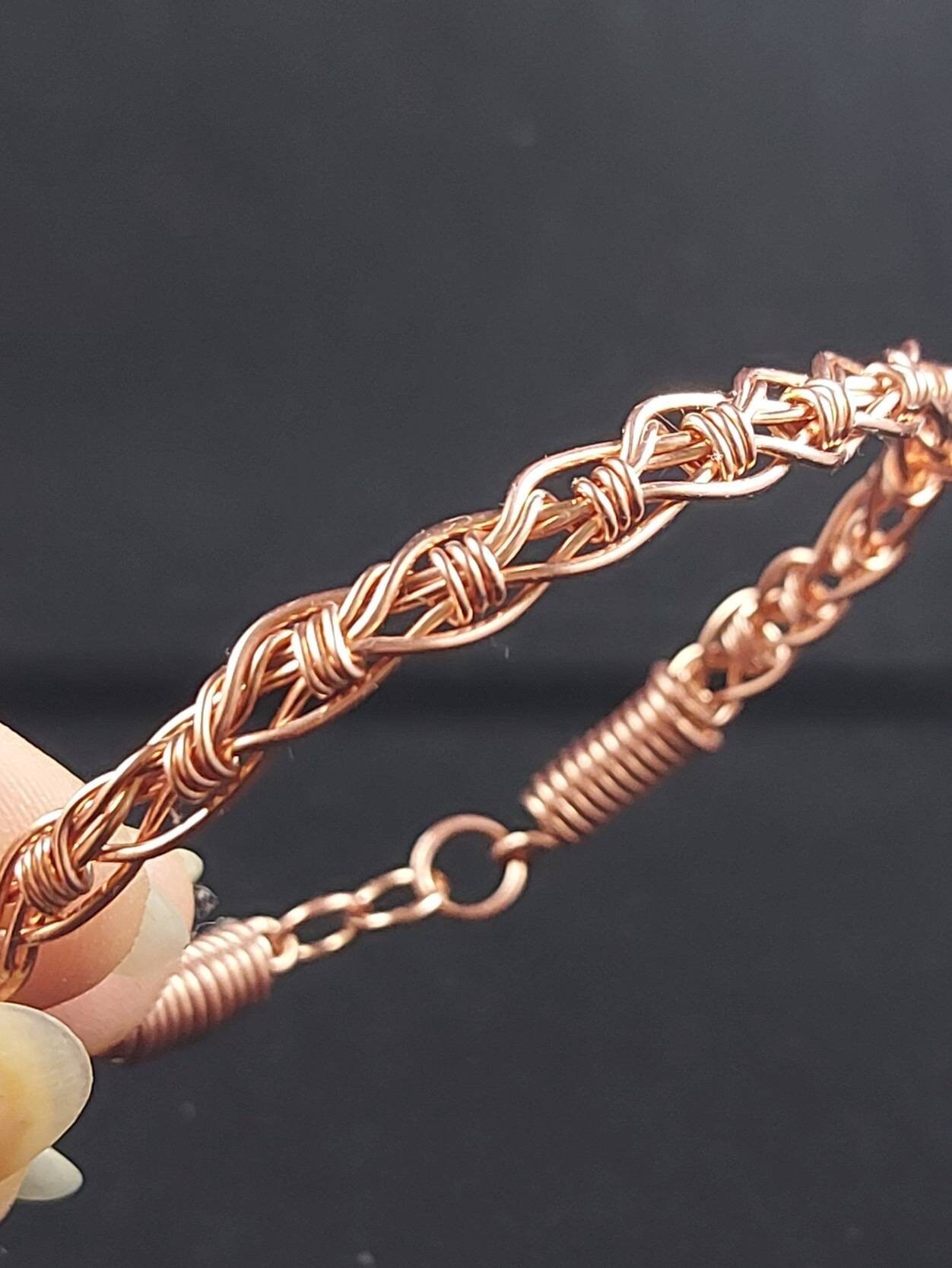 Braided copper wire bracelet outlet