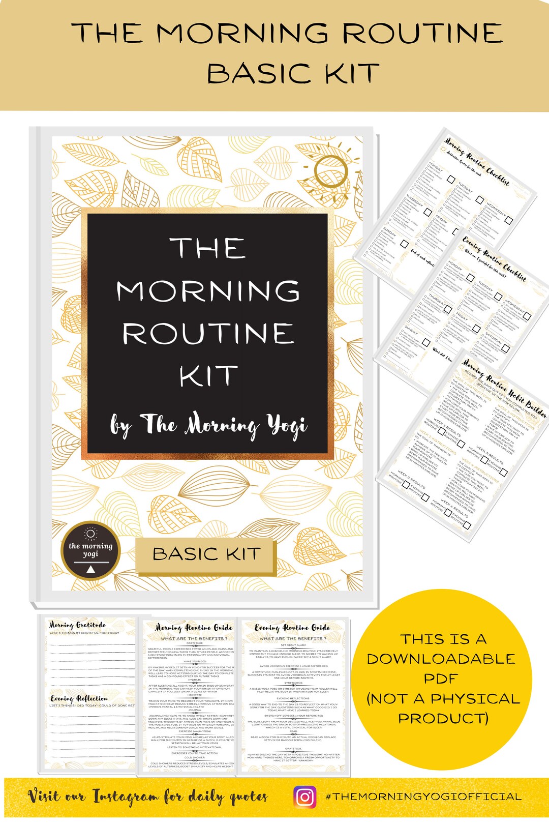 Morning Routine Kit Morning Routine Kit Planner for Self Care, Productivity and Mindfulness ...