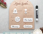 Dear Santa Sign SVG File  Dry Erase Christmas Sign | Dear Santa | Christmas Decor | Christmas Sign | Glowforge Laser | Laser Cutter