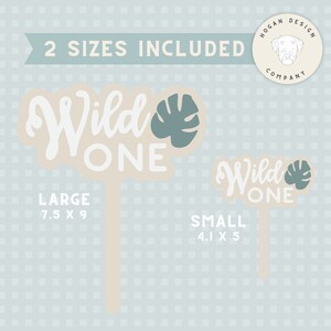Wild One Cake Topper SVG Laser File Cut Digital File | Baby First ...