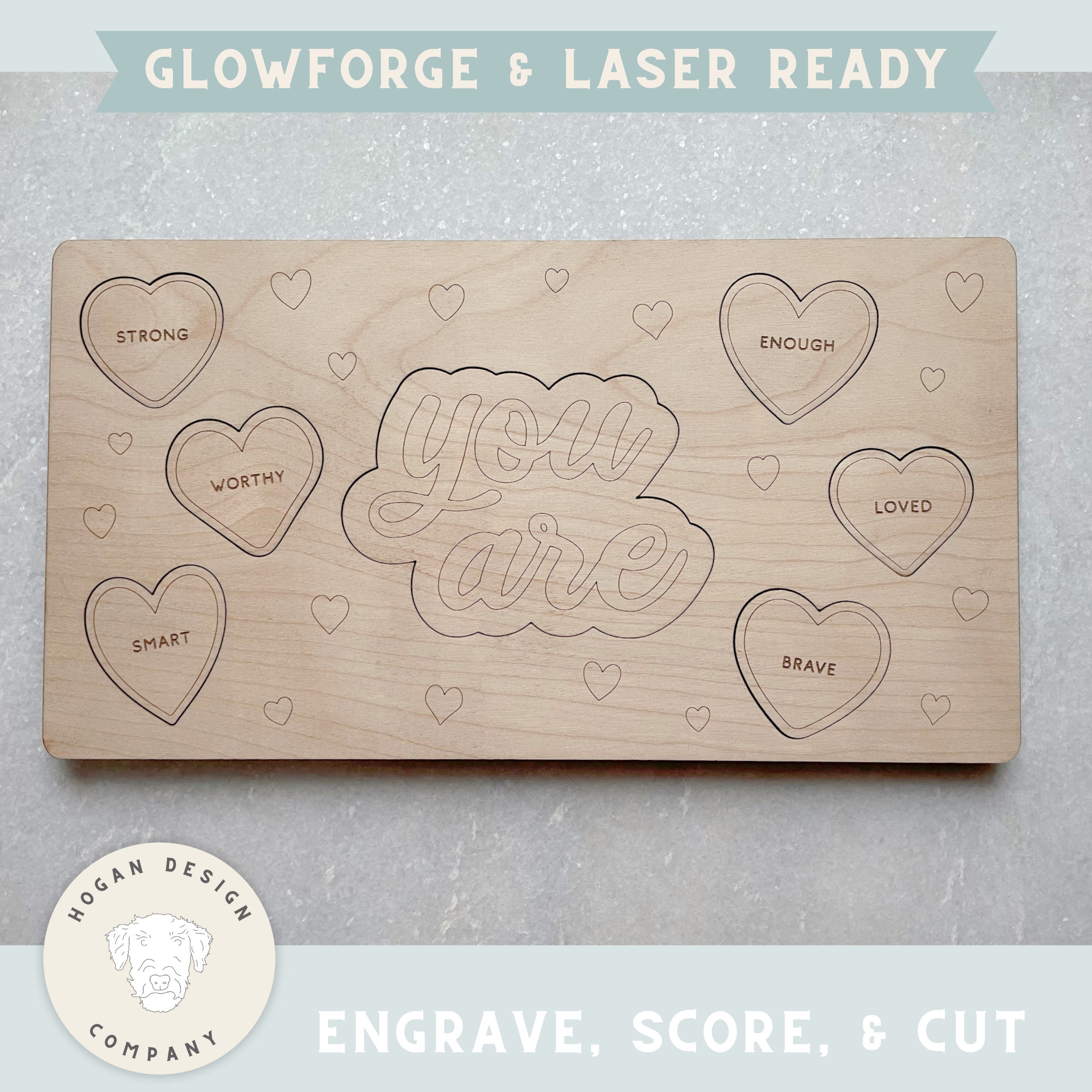 Affirmation Puzzle SVG Laser File Cut Digital File for Glowforge ...
